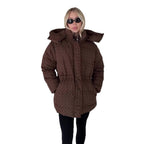 Steppjacke Damen tailliert mit hohem Kragen