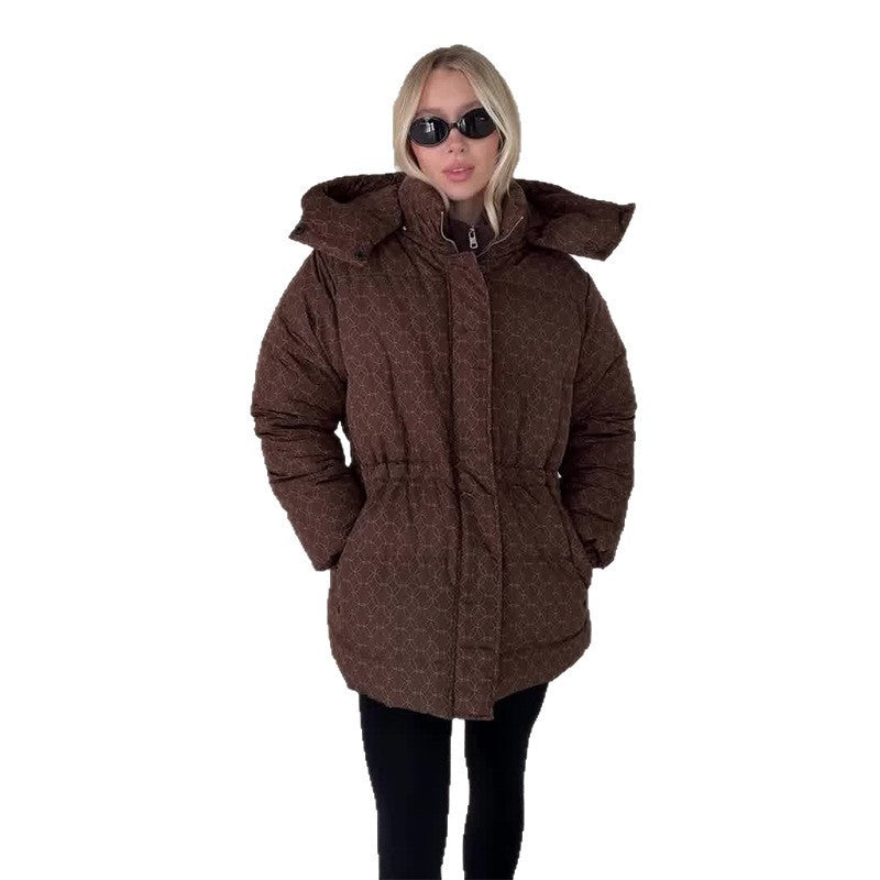 Steppjacke Damen tailliert mit hohem Kragen