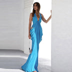 Damen Elegantes Wickelkleid mit tiefem V-Ausschnitt und raffinierten Drapierungen R&B