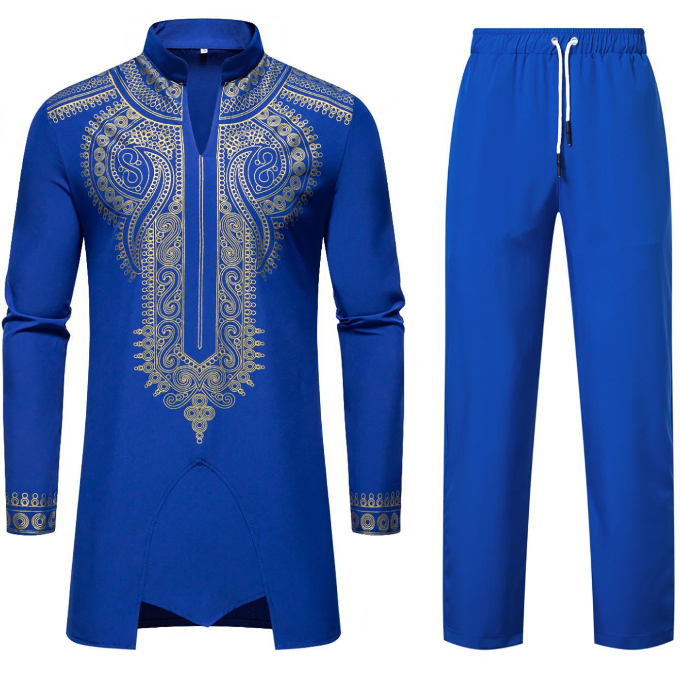 Herren Traditionelles Kaftan-Outfit mit einzigartiger Stickerei R&B