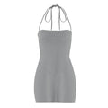 Damen Bandeau Sommerkleid mit verstellbaren Trägern R&B