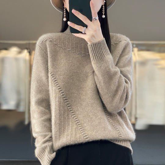 Damen Eleganter und bequemer Strickpullover mit einzigartigem Design R&B
