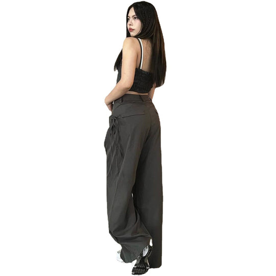 Damen Cargo-Hose mit Stylishen Seitentaschen und Verstellbaren Kordelzügen R&B