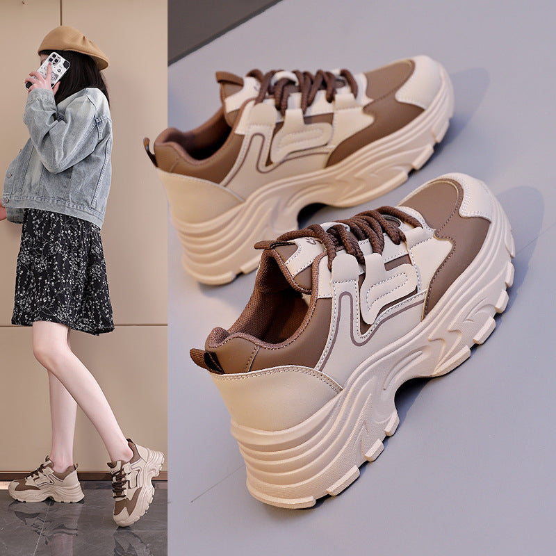 Damen Chunky Sneakers mit luftdurchlässigem Obermaterial und dämpfendem Sohlenprofil R&B