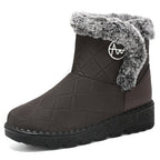 Damen Thermo-Winterstiefel mit weichem Kunstfellkragen R&B
