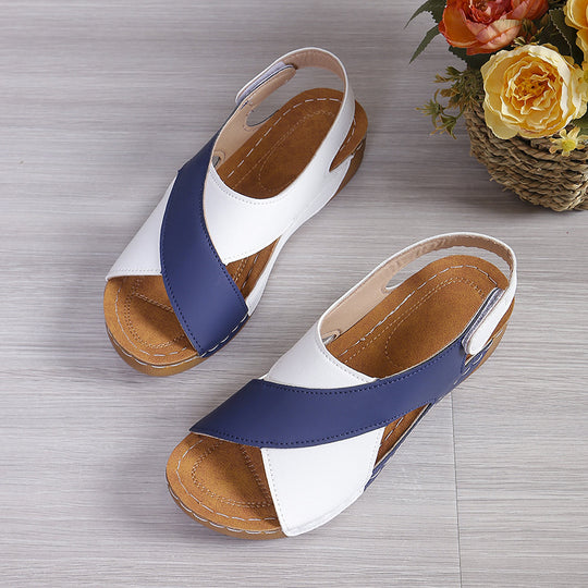 Damen modische Sandalen mit verstellbarem Riemen und anatomischem Fußbett R&B