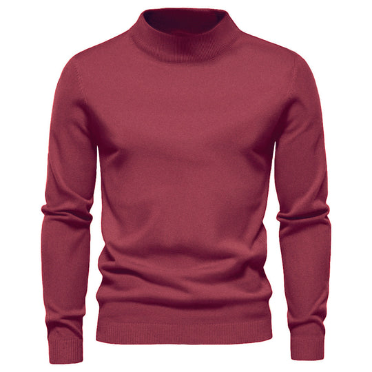 Herren eleganter Rollkragenpullover aus feiner Wolle R&B