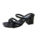 Damen Slingback Sandalen mit quadratischem Absatz R&B