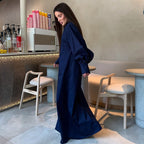 Damen Oversize-Hemdblusenkleid R&B