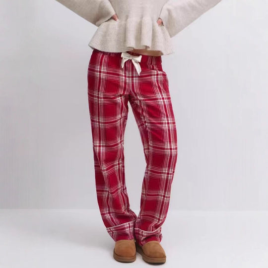 Damen nan lässiges Schlafanzug-Set mit gerafftem Camisole-Oberteil, Rüschenunterbrust und Hose mit Gummibund R&B