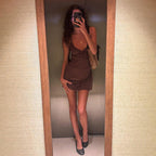 Damen süßes Spaghettiträger-Kleid mit Punktmuster und fließendem Schnitt R&B
