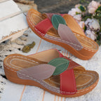 Damen Riemensandalen mit hochwertigem Leder und komfortablem Fußbett R&B