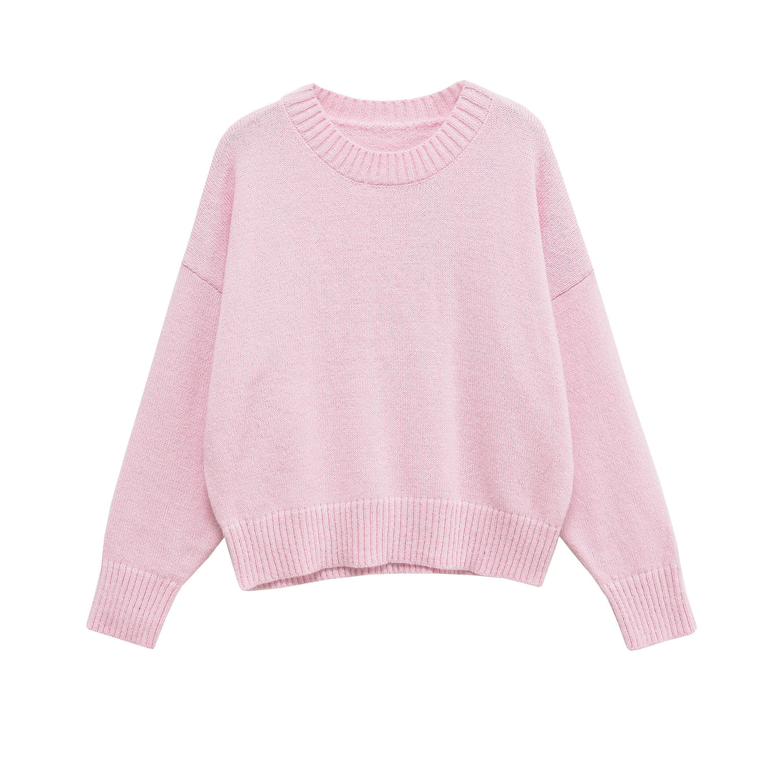 Damen lässiger Oversized Pullover R&B