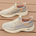 Damen Komfortable Sneaker mit atmungsaktiver Netzstruktur und flexibler Sohle R&B