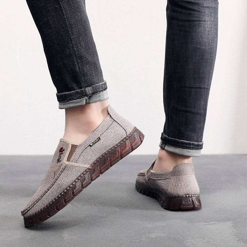 Damen bequeme Slip-On Schuhe aus atmungsaktivem Textilmaterial