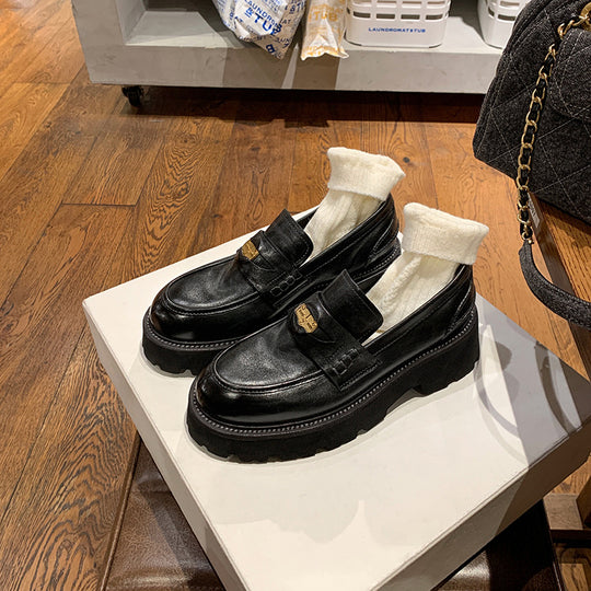 Damen Mokassins mit modischem Riemen und elegantem Metallakzent R&B
