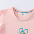 Mädchen T-Shirt mit buntem Pferdedruck R&B