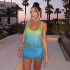 Damen glitzerndes Strandoutfit R&B