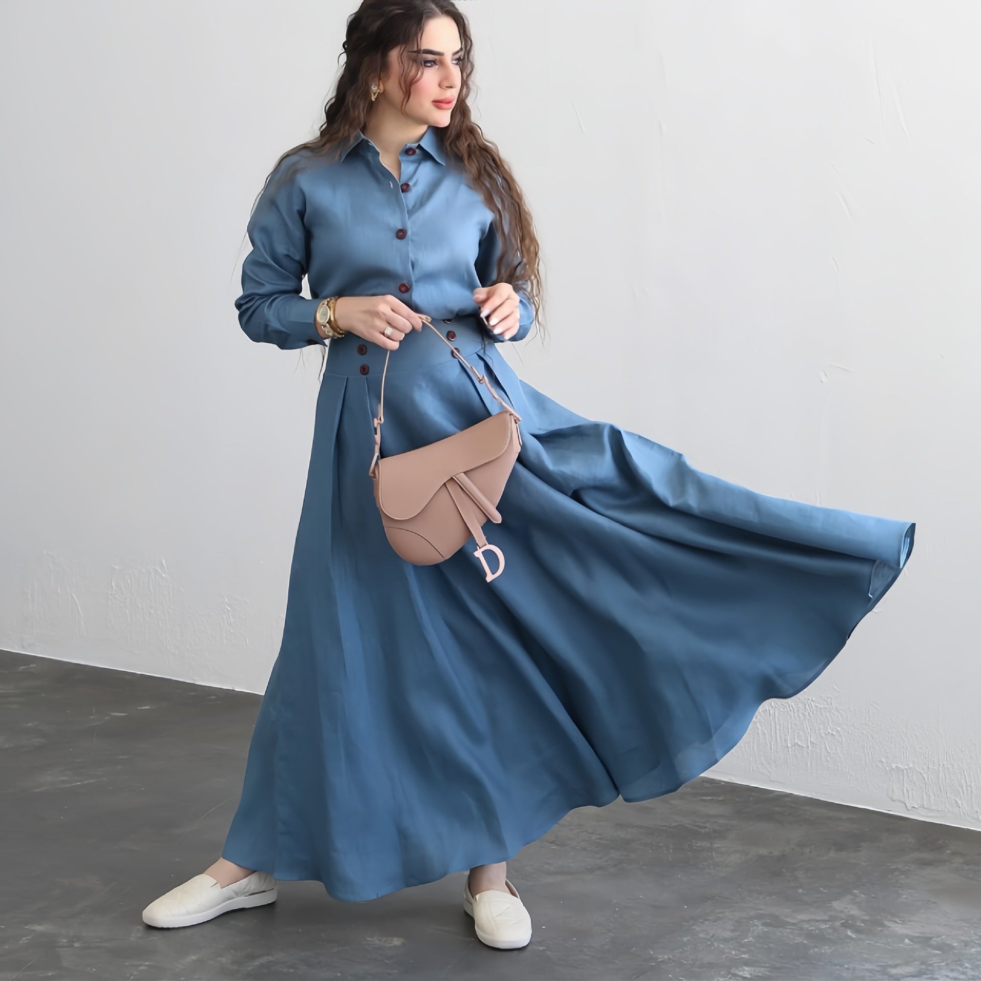 Damen Maxikleid R&B