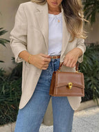 Damen Eleganter Blazer mit modernen Schnittlinien und praktischen Taschen R&B