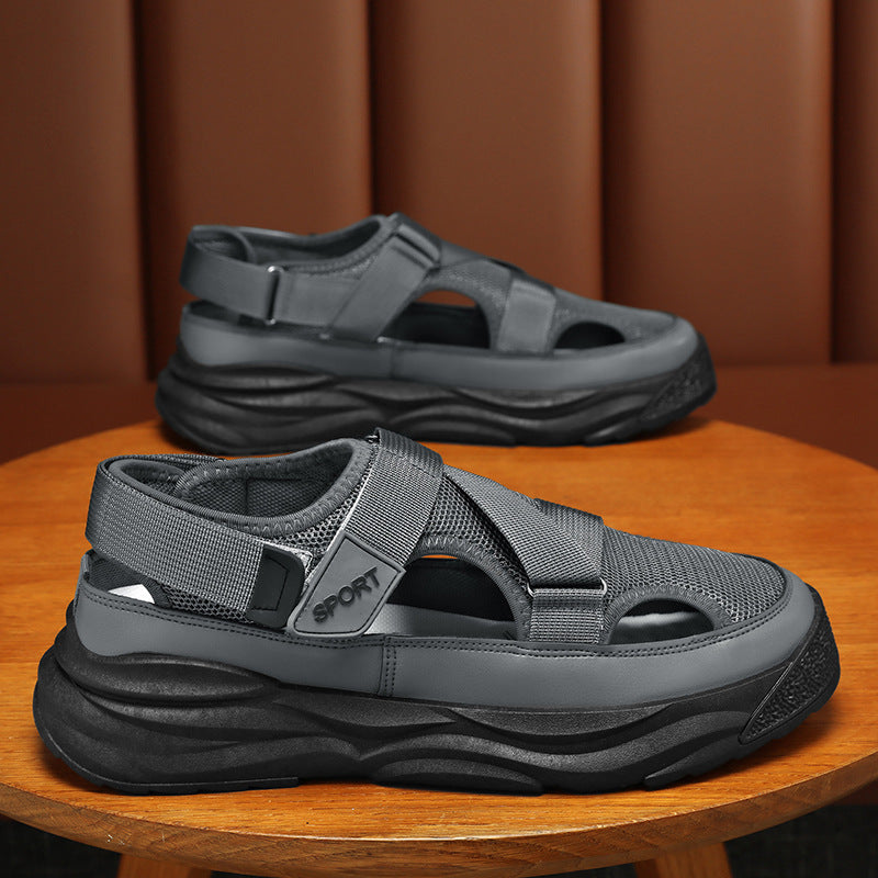 Damen Sportliche Sandalen mit stoßdämpfendem Sohlenprofil und atmungsaktiver Oberstruktur R&B
