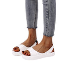 Damen Komfortable Slingback-Sandalen mit modischem Plateau und ergonomischem Fußbett R&B