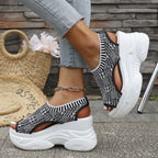 Damen Wedge-Sneaker mit schnittigem Design und atmungsaktivem Obermaterial R&B