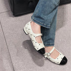 Damen Ballerinas mit elegantem Riemen und luxuriösem Steppdesign R&B