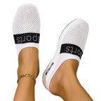 Damen Sportliche Slip-On Sneakers mit atmungsaktivem Obermaterial und dämpfender Sohle R&B