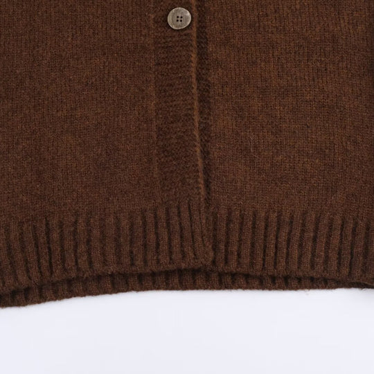 Damen kuscheliger Cardigan mit knöpfen R&B