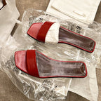 Damen Elegante und moderne Sling-Sandalen mit breitem Riemen R&B