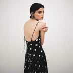 Damen Maxi-Kleid mit Punkten R&B