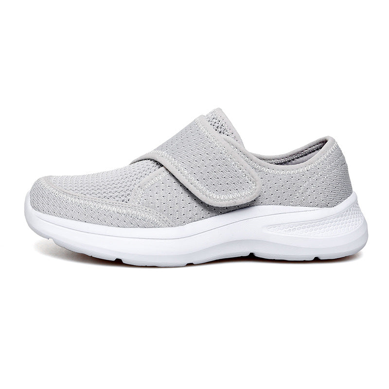 Damen Bequeme Tragbare Sneakers mit elastischem Klettverschluss R&B
