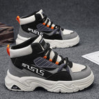 Damen Sportliche High-Top Sneakers mit kontrastierenden Designs und rutschfester Sohle R&B