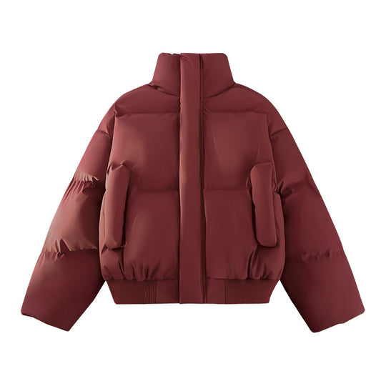 Herren Modische Steppjacke mit hohem Kragen und praktischen Taschen R&B