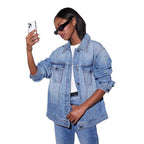 Damen Oversize Jeansjacke R&B