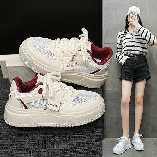 Damen Modische Sneakers mit dämpfender Sohle und atmungsaktiver Mesh-Oberfläche R&B
