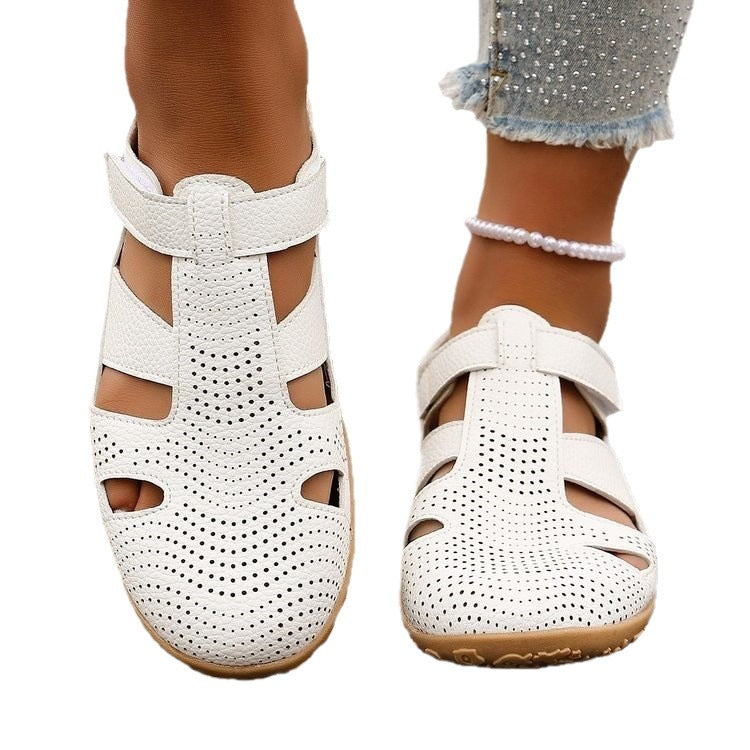 Damen Atmungsaktive Riemensandalen mit verstellbarem Klettverschluss R&B