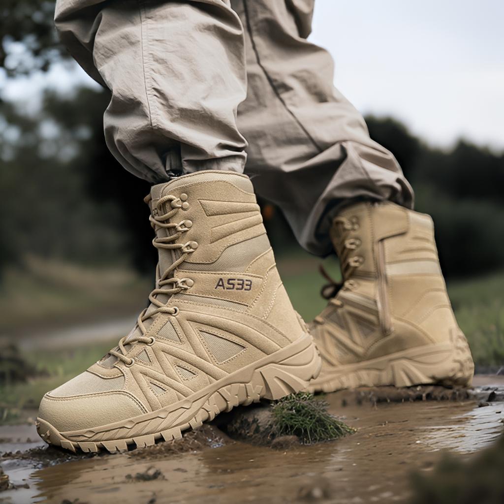 Herren Tactical Stiefel mit robustem Design und hoher Knöchelunterstützung R&B