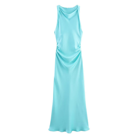 Damen elegantes Sommerkleid mit fließendem Schnitt und charmanten Rüschendetails R&B
