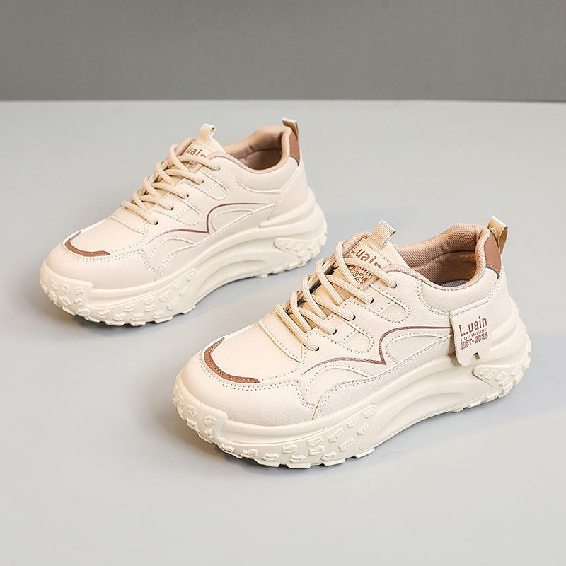 Damen Sportliche Plattform Sneakers mit dämpfender Sohle und atmungsaktivem Obermaterial R&B