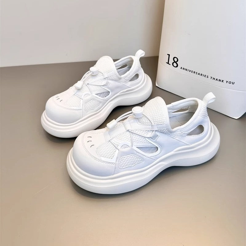 Damen Sportliche Sneakers mit atmungsaktiver Mesh-Oberfläche R&B
