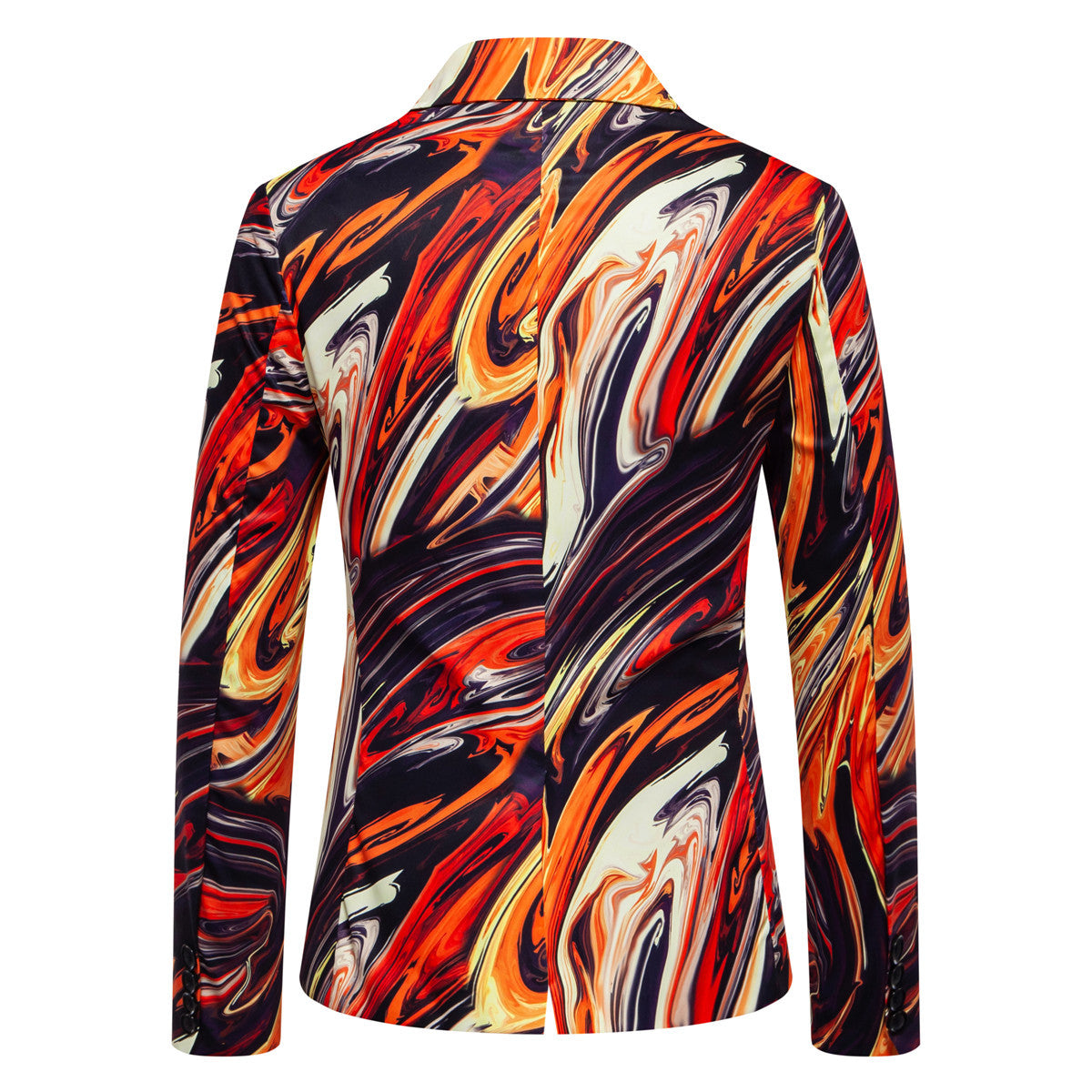 Herren Blazer mit auffälligem Marmormuster und elegantem Schnitt