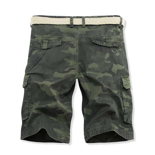 Herren Cargo-Shorts mit mehreren praktischen Taschen und verstellbarem Kordelzug R&B