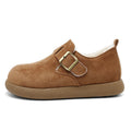 Damen kuschelige Clogs mit modischem Schnallenverschluss und weichem Innenfutter R&B