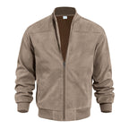 Herren modische Jacke im sportlichen Suede-Look R&B
