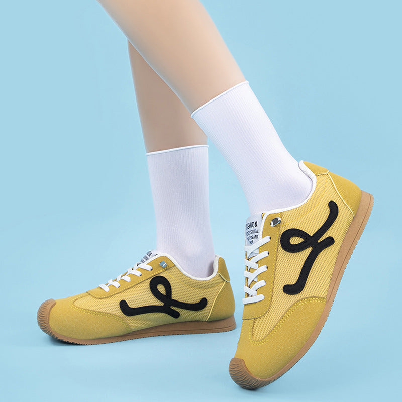 Damen Sportliche Sneakers mit atmungsaktiver Mesh-Oberfläche und rutschfester Sohle R&B