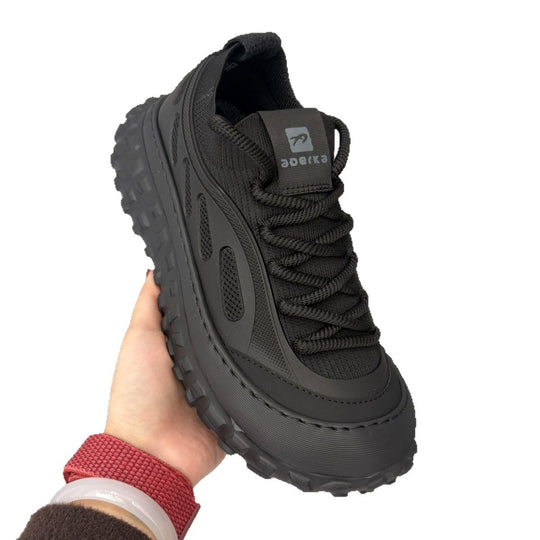 Damen Sportliche Outdoor-Sneaker mit rutschfester Profilsohle und atmungsaktiver Oberflächenstruktur R&B