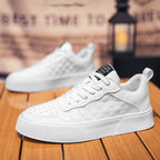 Damen Sneakers mit kariertem Obermaterial und markanter Sohle R&B