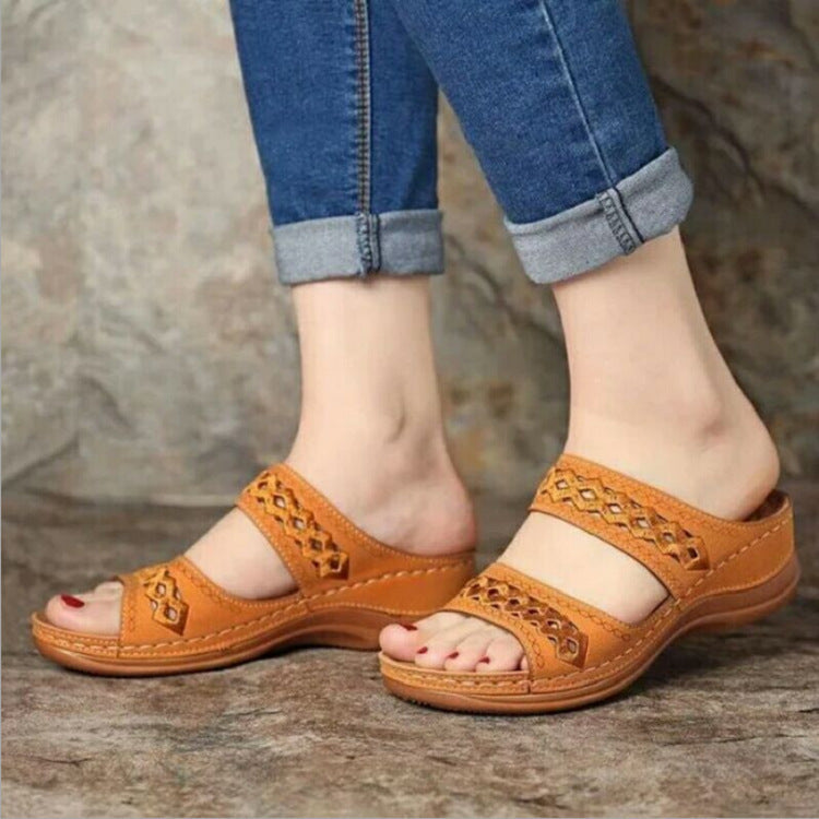 Damen Elegante Sandalen mit atmungsaktivem Obermaterial und verstellbaren Riemen R&B